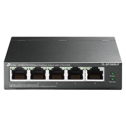 PoE коммутатор TP-LINK TL-SF1005LP, 4x IEEE 802.3af