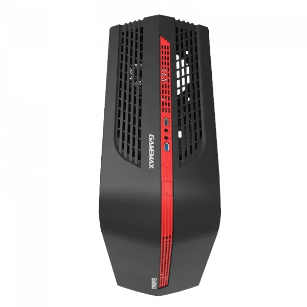 Компьютерный корпус Gamemax Centauri, Midi-Tower, Без блока питания, Черный/Красный
