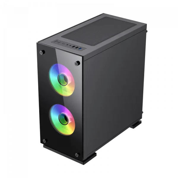 Компьютерный корпус Gamemax M65, Micro-ATX, Без блока питания, Чёрный