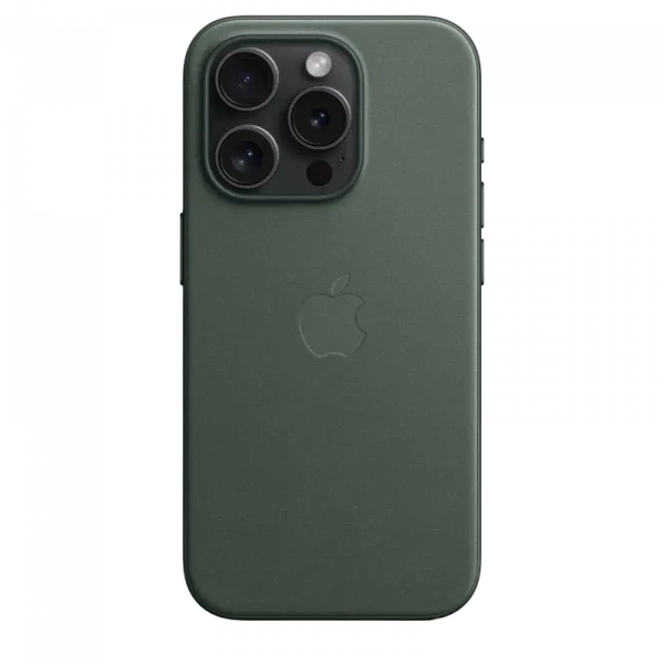 Husă Apple iPhone 15 Pro FineWoven Case with MagSafe, Evergreen