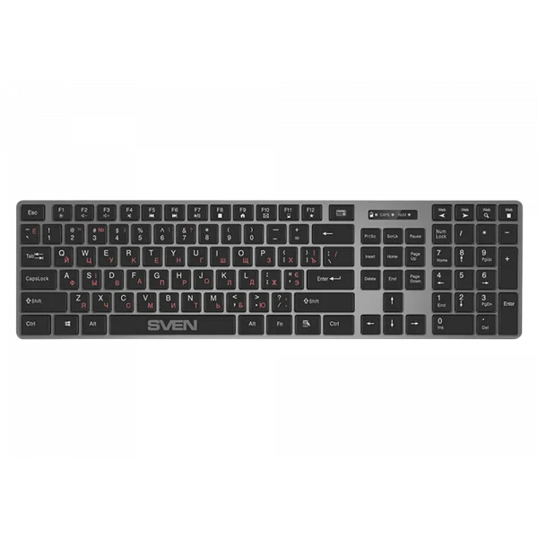 Клавиатура и мышь SVEN KB-C3000W, Беспроводное, Чёрный