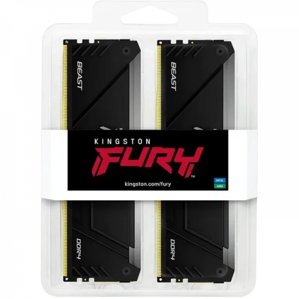 Memorie RAM Kingston FURY Beast RGB, DDR4 SDRAM, 3733 MHz, 32 GB, KF437C19BB12AK2/32