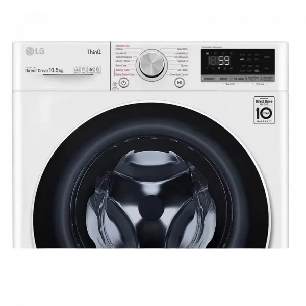 Mașină de spălat LG F4WV710S2E, 10,5kg, Alb