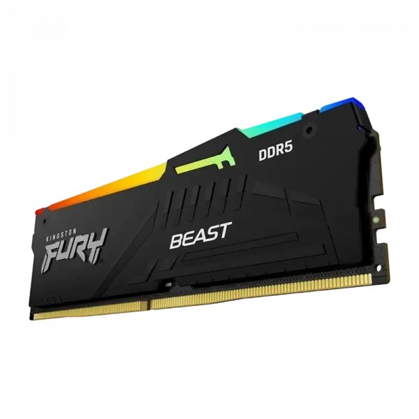 Memorie RAM Kingston FURY Beast RGB, DDR5 SDRAM, 6000 MHz, 64GB, KF560C40BBAK2-64