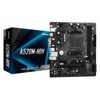 Материнская плата ASRock A520M-HDV, AM4, AMD A520, Micro-ATX