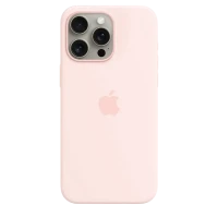 Husă Apple iPhone 15 Pro Max Silicone Case with MagSafe, Roz deschis