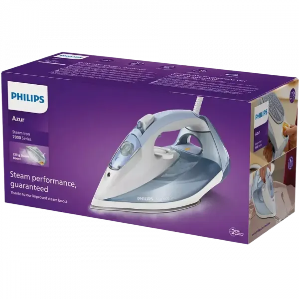 Fier de călcat Philips DST7011/20, 2600W, Albastru deschis | Gri