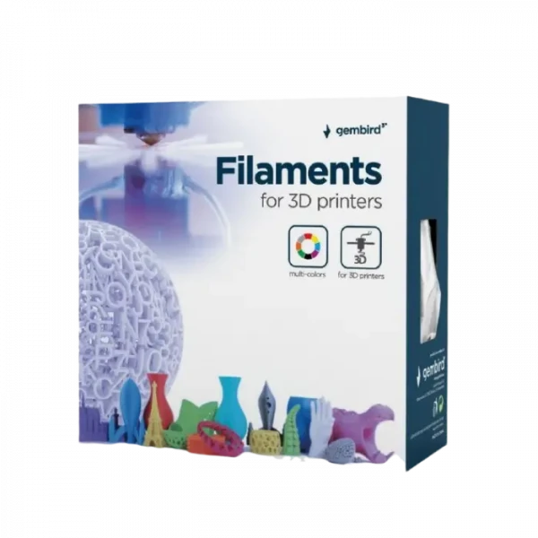 Filament pentru imprimantă 3D Gembird 3DP-PLA3-01-GL, PLA, Auriu, 3.0 mm, 1 kg