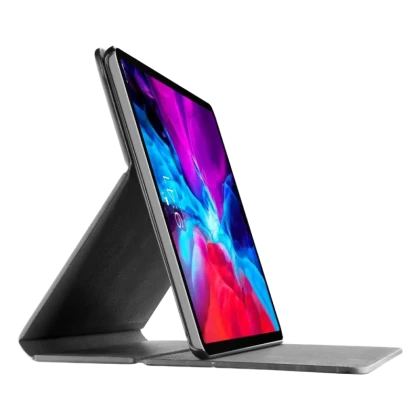 Husă pentru tabletă Cellularline Folio - iPad Pro 12.9 (2021), Piele artificială, Negru