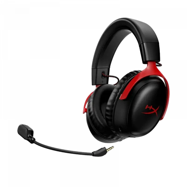 Наушники HyperX Cloud III Wireless, Беспроводной, Черный | Красный