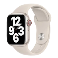 Curea pentru ceas Apple MKU93ZM/A, Silicon, Starlight