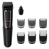 Trimmer pentru bărbați Philips Multigroom Series 3000 MG3730/15, Negru