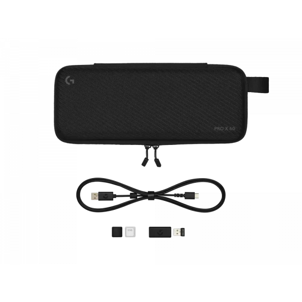 Tastatură Logitech G PRO X 60, Cu fir / Fără fir, Alb