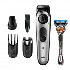 Trimmer pentru bărbați Braun BT5260, Negru | Argintiu