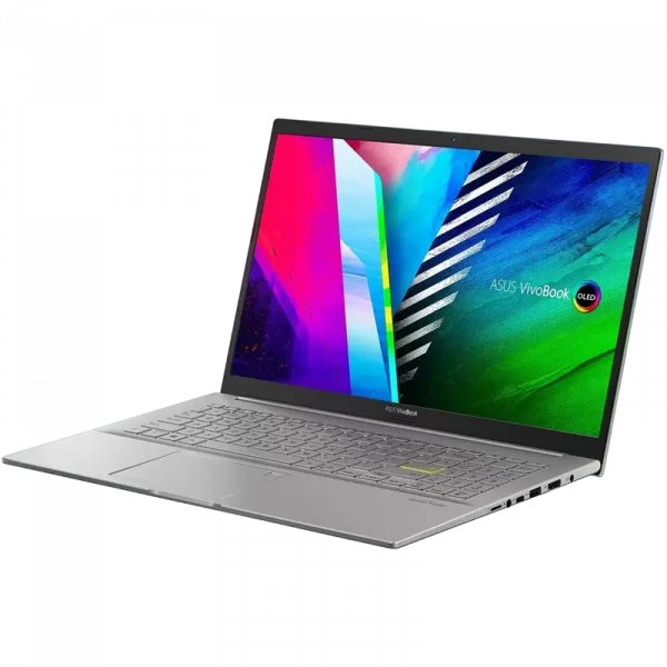 Laptop 15,6 ASUS Vivobook 15 OLED K513EA, Transparent Silver, Intel Core i3-1125G4, 8GB/256GB, Fără SO