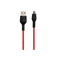 Кабель для зарядки и синхронизации XO NB55, Micro-USB/USB Type-A, 1м, Красный