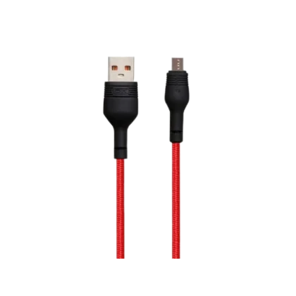 Cablu încărcare și sincronizare XO NB55, Micro-USB/USB Type-A, 1m, Roșu