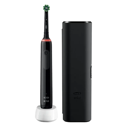 Электрическая зубная щетка Oral-B Pro 3500 Cross Action, Чёрный