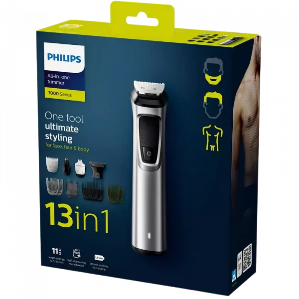 Мужской Триммер Philips MG7715/15, Серебристый