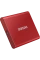 SSD portabil extern Samsung Portable SSD T7, 2 TB, Roșu (MU-PC2T0R/WW)