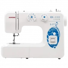 Mașină de cusut JANOME S-17, Alb Albastru