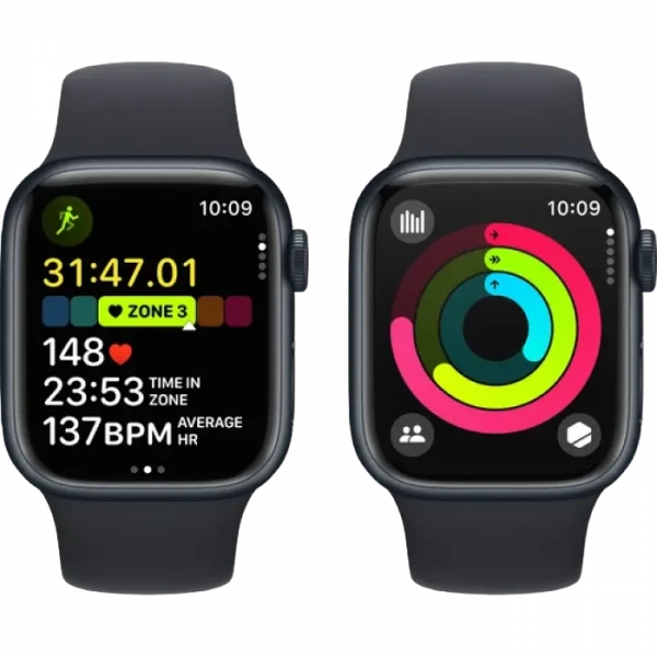 Ceas inteligent Apple Watch Series 9 GPS, 41mm, Midnight