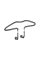Tetiera auto Cellularline Jacket Hanger, Piele artificială, Oțel inoxidabil, Negru