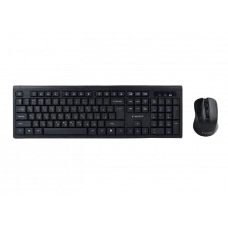 Клавиатура и мышь Gembird KBS-WM-03-RU, Беспроводное, Чёрный