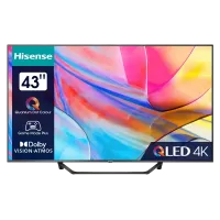 43 QLED SMART TV Hisense 43A7KQ, 3840x2160 4K UHD, VIDAA U6.0, Negru