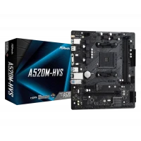 Материнская плата ASRock A520M-HVS, AM4, AMD A520, Micro-ATX