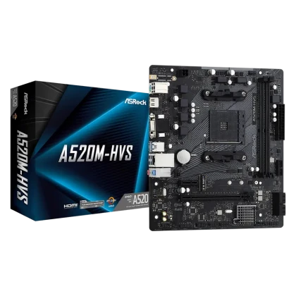 Placă de bază ASRock A520M-HVS, AM4, AMD A520, Micro-ATX