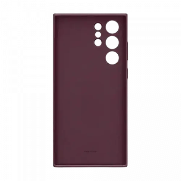 Чехол Samsung Silicone Cover for Galaxy S22 Ultra, Бордовый