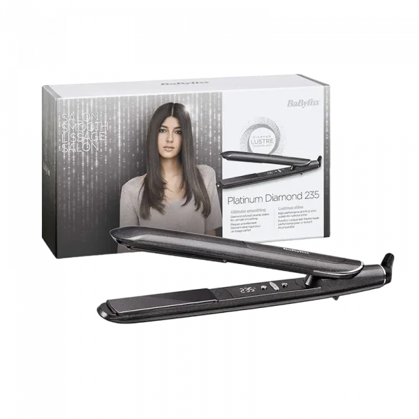 Ondulator de păr BaByliss Platinium Diamond ST259E, Negru