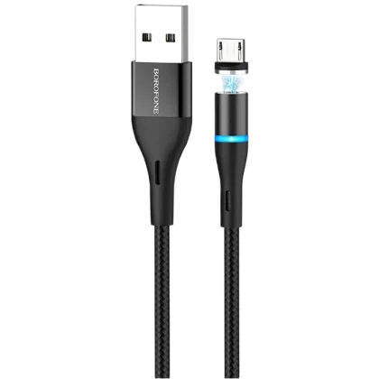 Cablu încărcare și sincronizare XO NB125, USB Type-A/micro-USB, 1m, Negru