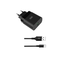 Încărcător XO L63, 15W, Negru