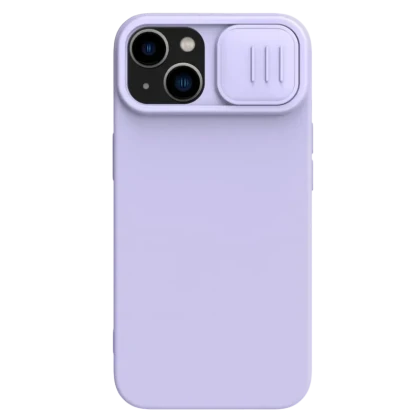 Husă Nillkin iPhone 15 Plus, CamShield Silky Silicone, Misty Purple
