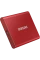 SSD portabil extern Samsung Portable SSD T7, 1 TB, Roșu (MU-PC1T0R/WW)