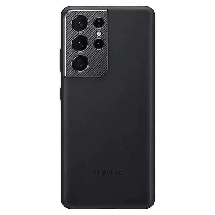 Чехол Samsung Leather Cover for Galaxy S21 Ultra, Чёрный