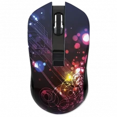 Mouse Wireless QUMO Fractal, Multicolor
