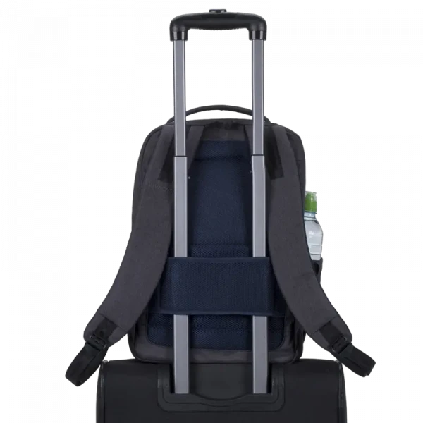 Rucsac pentru Laptop RivaCase Suzuka, Poliester, Negru
