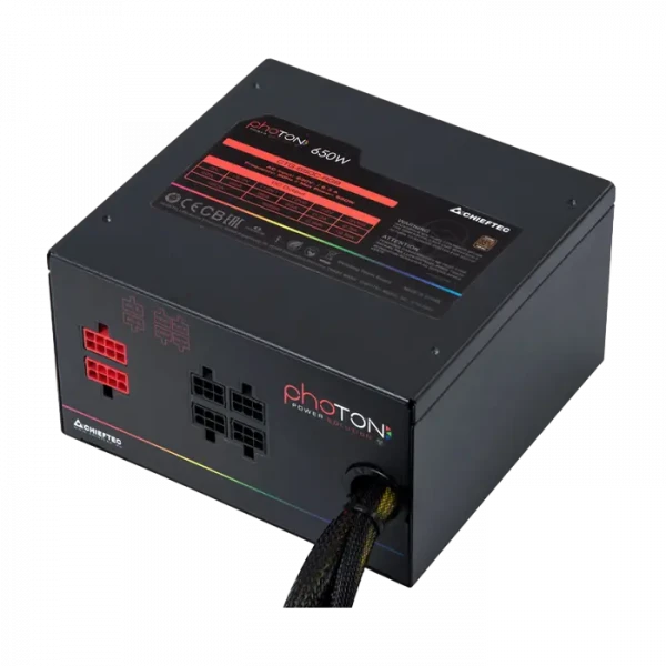 Sursă Alimentare PC Chieftec CTG-650C-RGB, 650W, ATX, Semi-modular