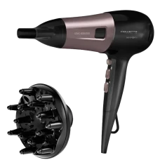 Uscător de păr Rowenta Powerline CV5940F0, 2400 W, Negru | Roz