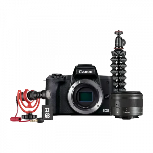 Aparat Foto Mirrorless Canon EOS M50 Mark II Vlogger Kit