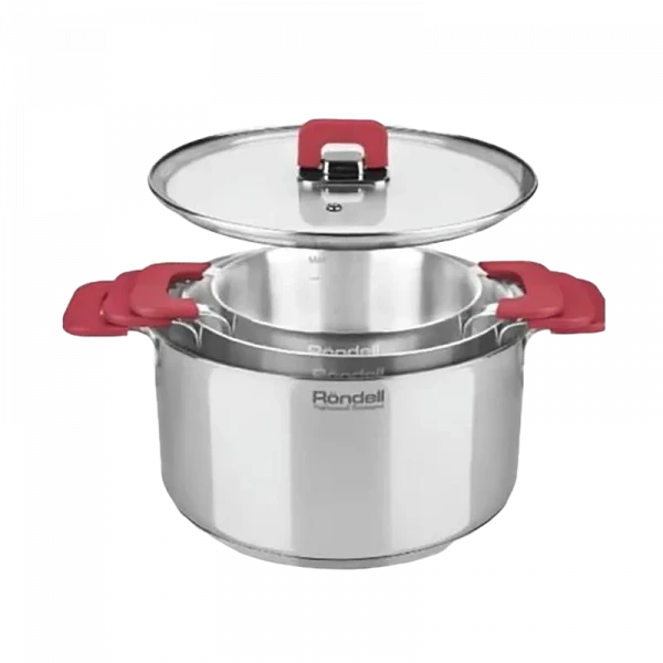 Set de vase Rondell RDS-940, 5,2L, 24cm, Oțel inoxidabil