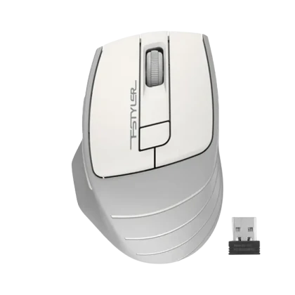 Mouse Wireless A4Tech FG30S, Alb/Gri