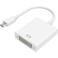 Видеоадаптер APC Electronic APC-631001, Type-C - DVI-D (F), 0,1м, Белый