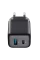 Зарядное устройство Cellularline Wall Charger GAN, 2 Ports, 30W, 30Вт, Чёрный