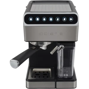 Кофеварка рожковая Polaris PCM 1535E Adore Cappuccino, 1400Вт, Серебристый