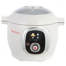 Multicooker cu gătire sub presiune Moulinex Cook4Me CE7011, Alb