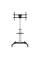 Suport pentru TV pe picior Reflecta Elegant 86P-Shelf, Argintiu